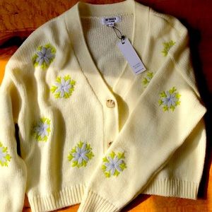 Bb Dakota Steve Madden old school floral cardigan